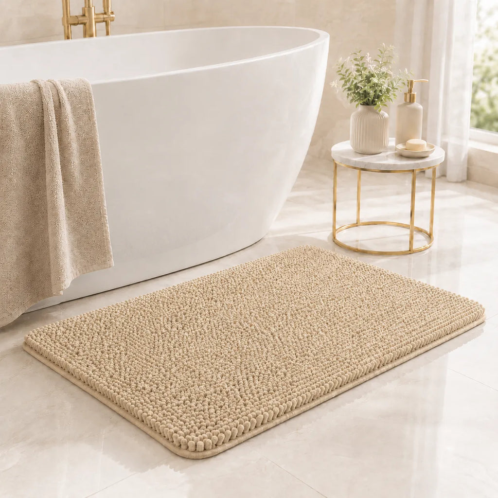 Tappetino da Bagno Assorbente in Chenille Kaelis