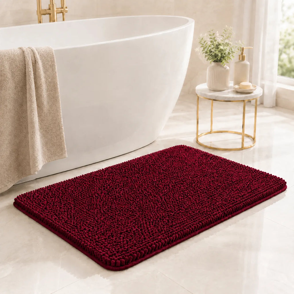 Tappetino da Bagno Assorbente in Chenille Kaelis