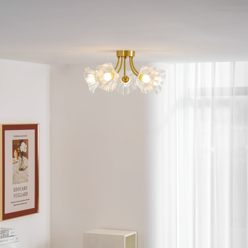 Lampada da soffitto in vetro Kalin Flower