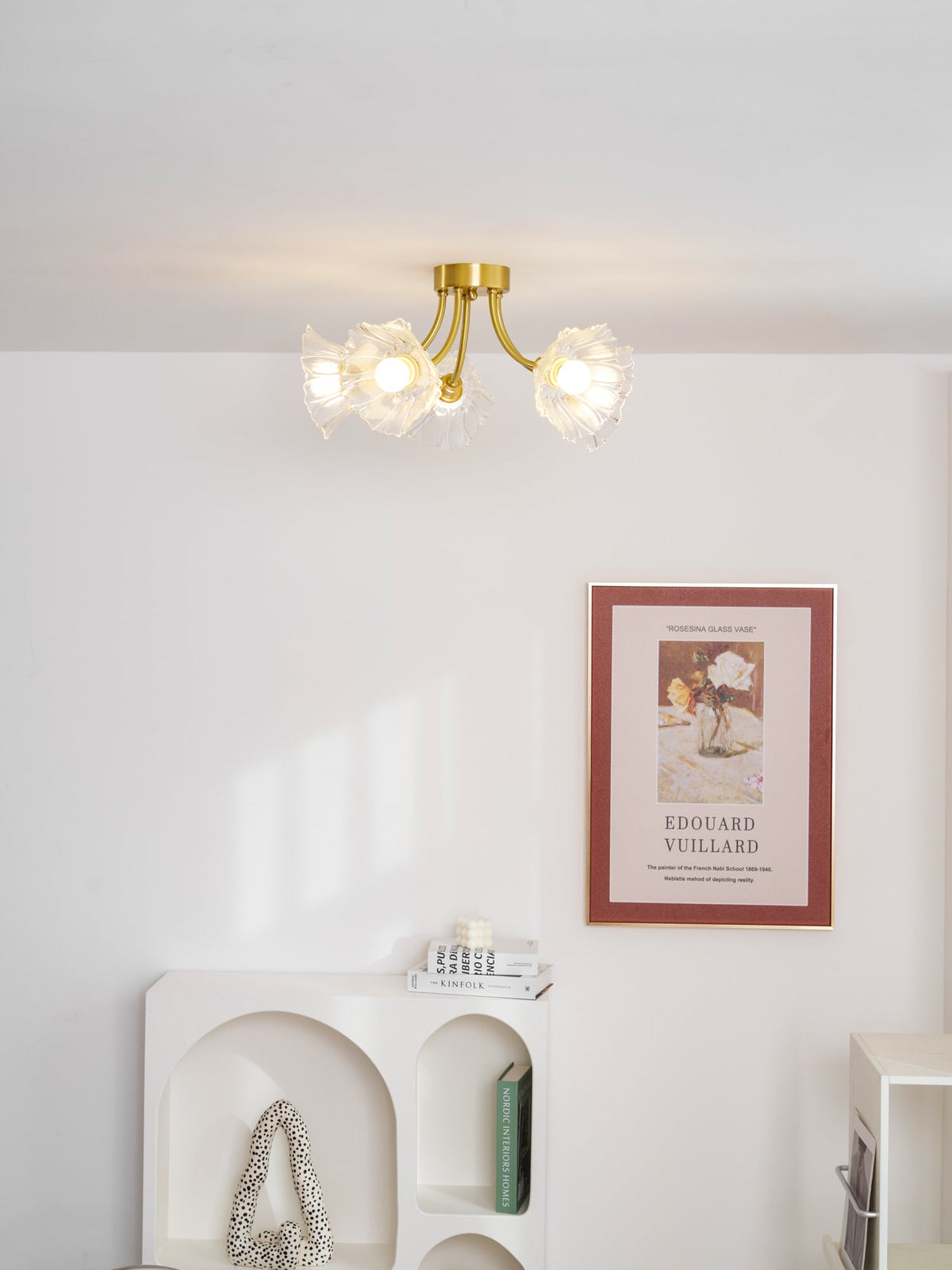 Lampada da soffitto in vetro Kalin Flower