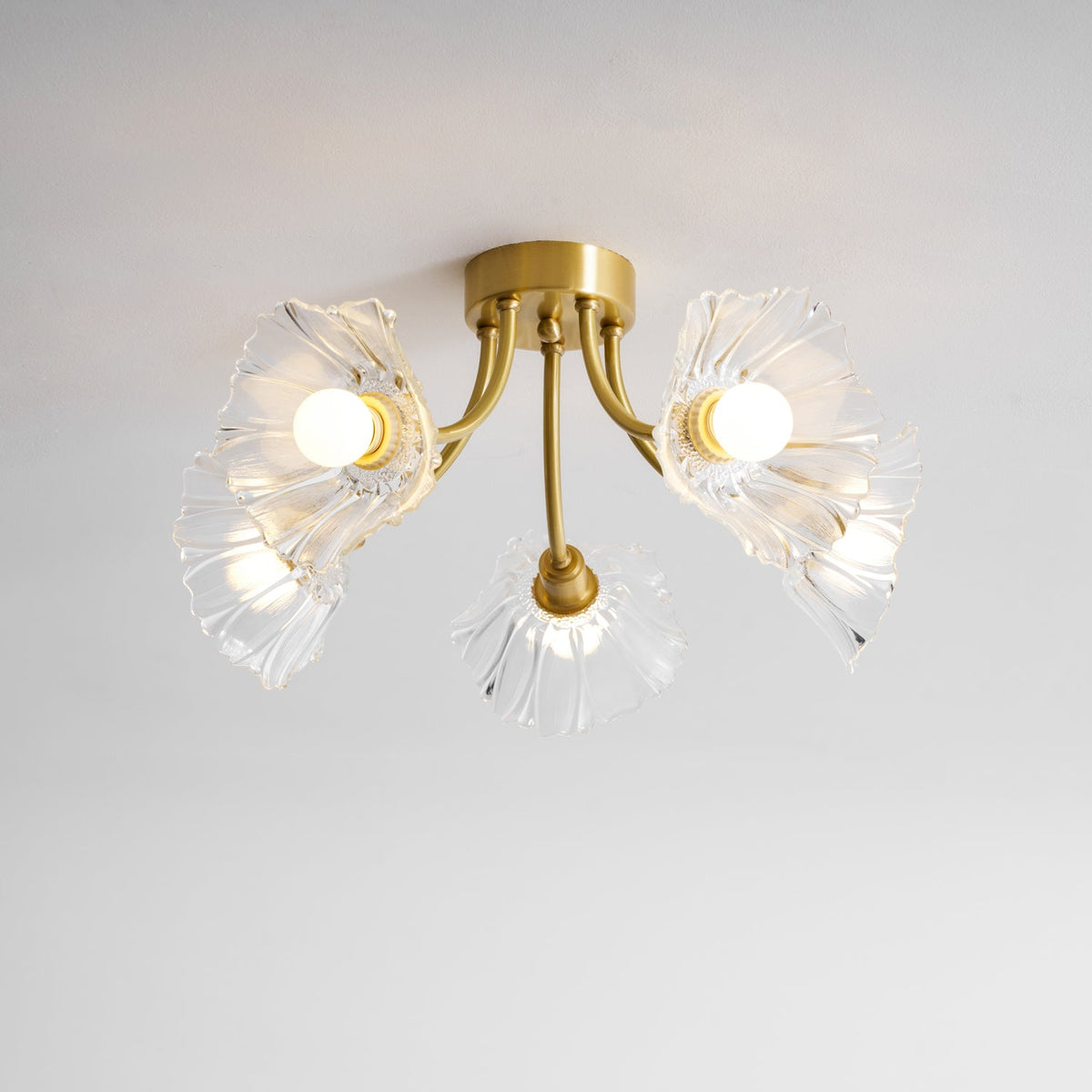 Lampada da soffitto in vetro Kalin Flower