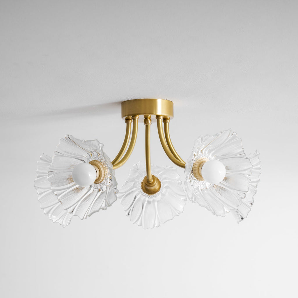 Lampada da soffitto in vetro Kalin Flower