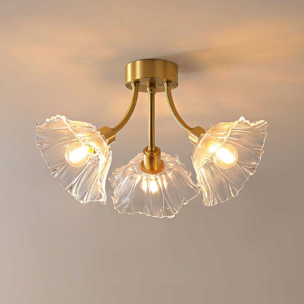 Lampada da soffitto in vetro Kalin Flower