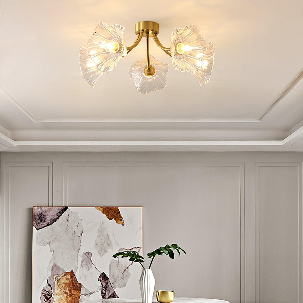 Lampada da soffitto in vetro Kalin Flower