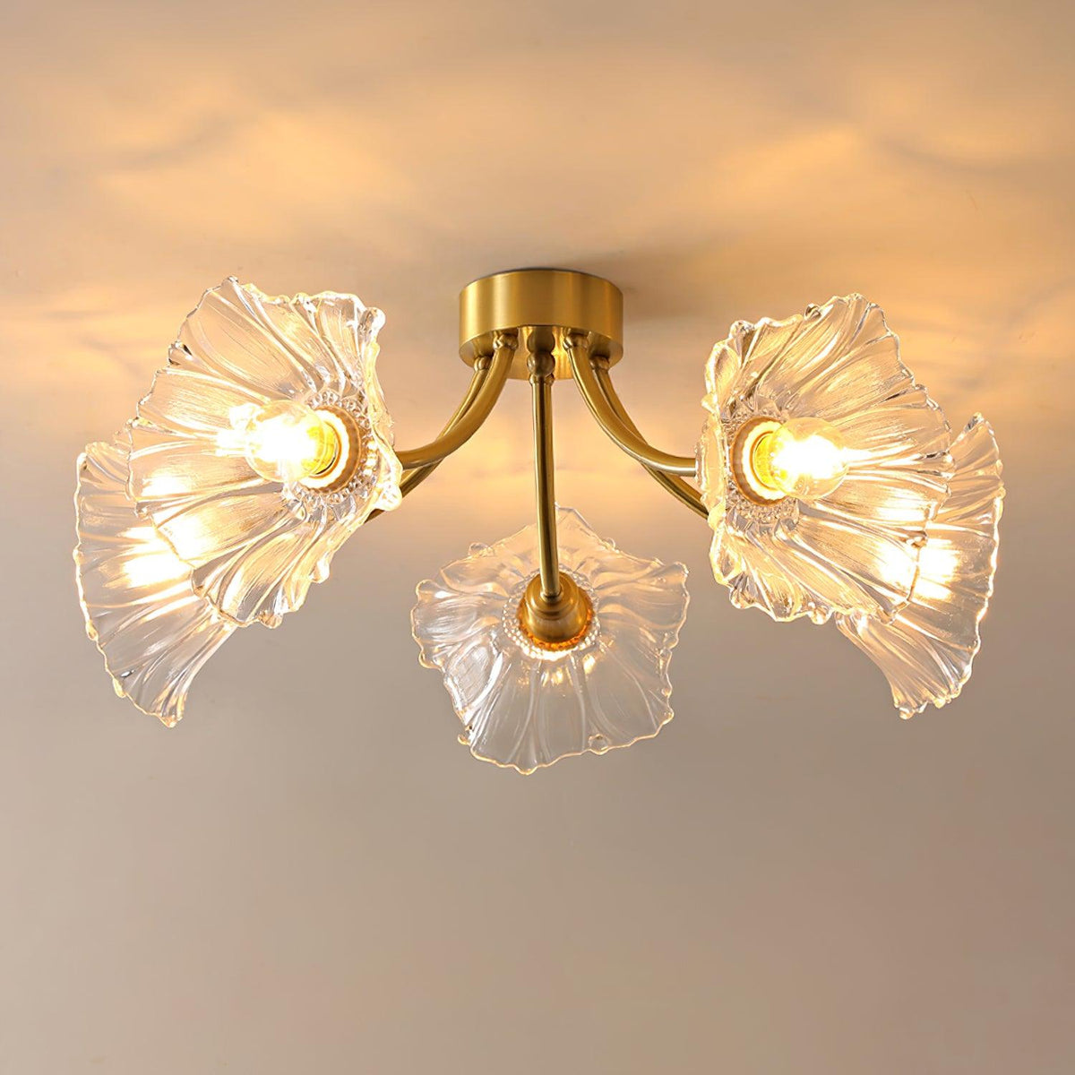 Lampada da soffitto in vetro Kalin Flower