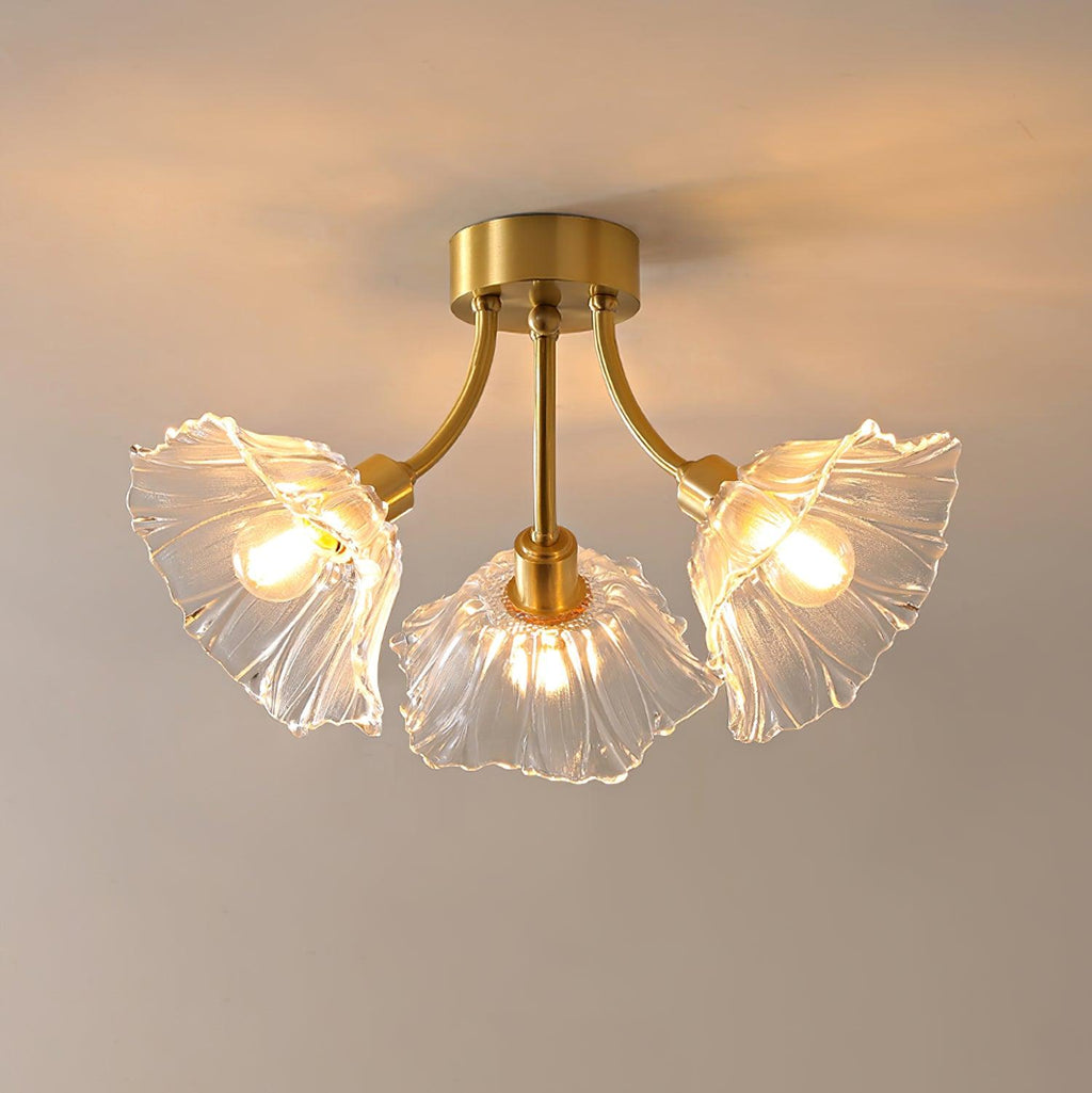 Lampada da soffitto in vetro Kalin Flower