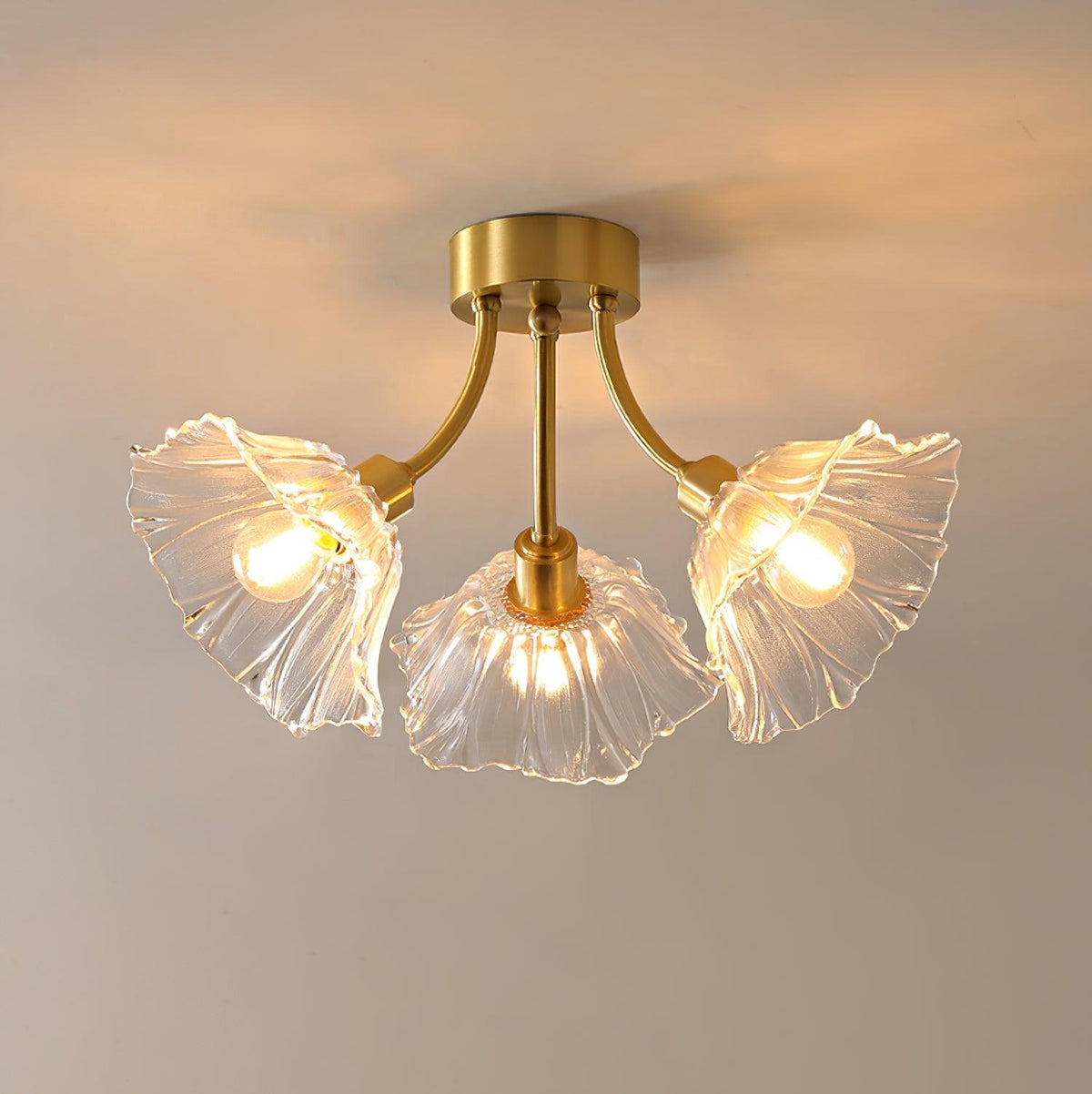 Lampada da soffitto in vetro Kalin Flower