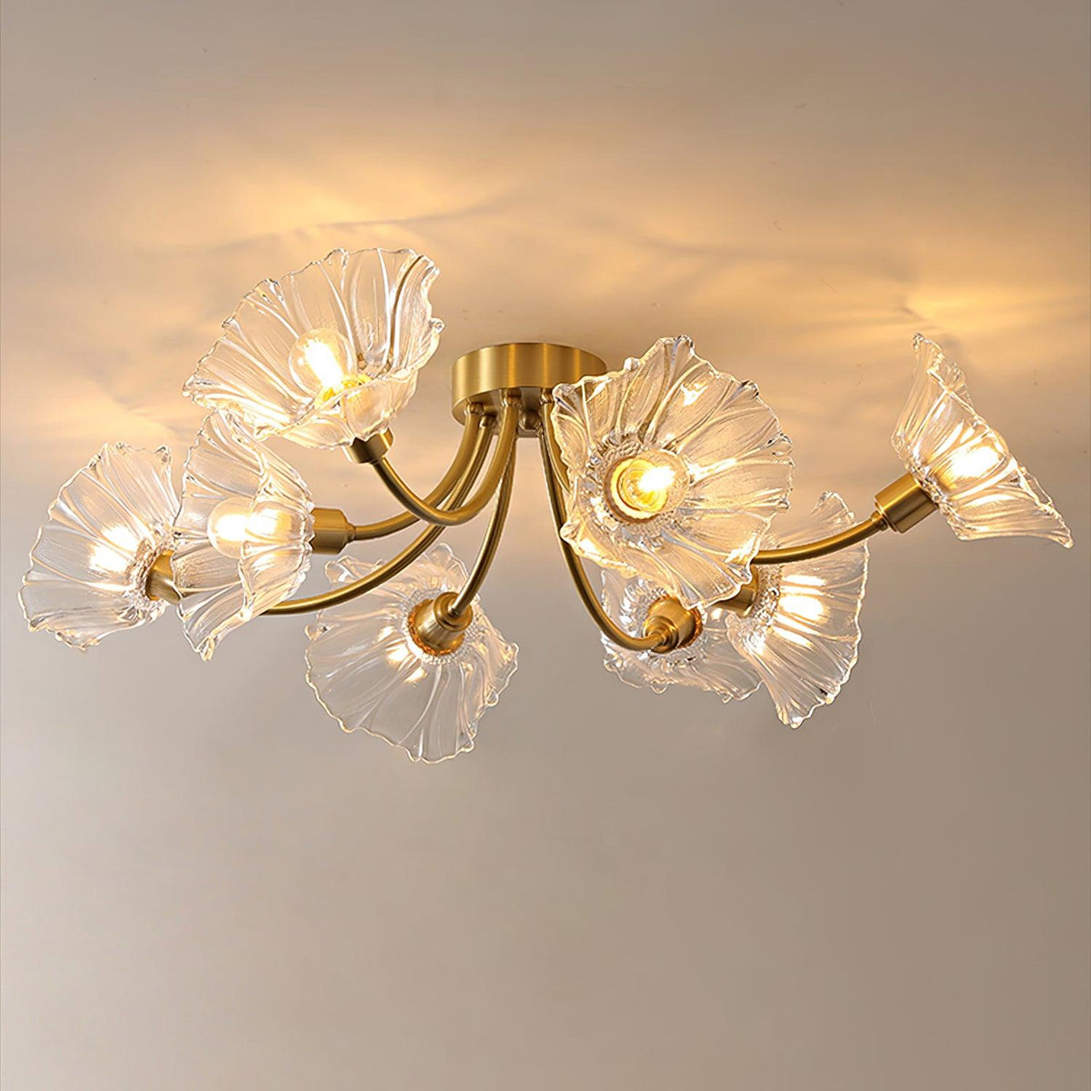Lampada da soffitto in vetro Kalin Flower