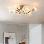 Lampada da soffitto in vetro Kalin Flower