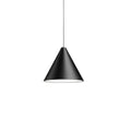 Lampada a Sospensione Pendenti in Metallo Nero Cono Industriale