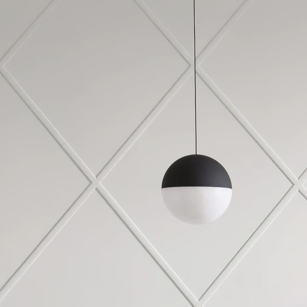 Lampada a Sospensione Pendenti in Metallo Nero Cono Industriale
