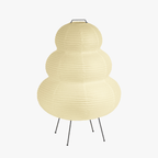 Akari | Lampada da terra in carta di riso giapponese fatta a mano con luce ambientale soffusa