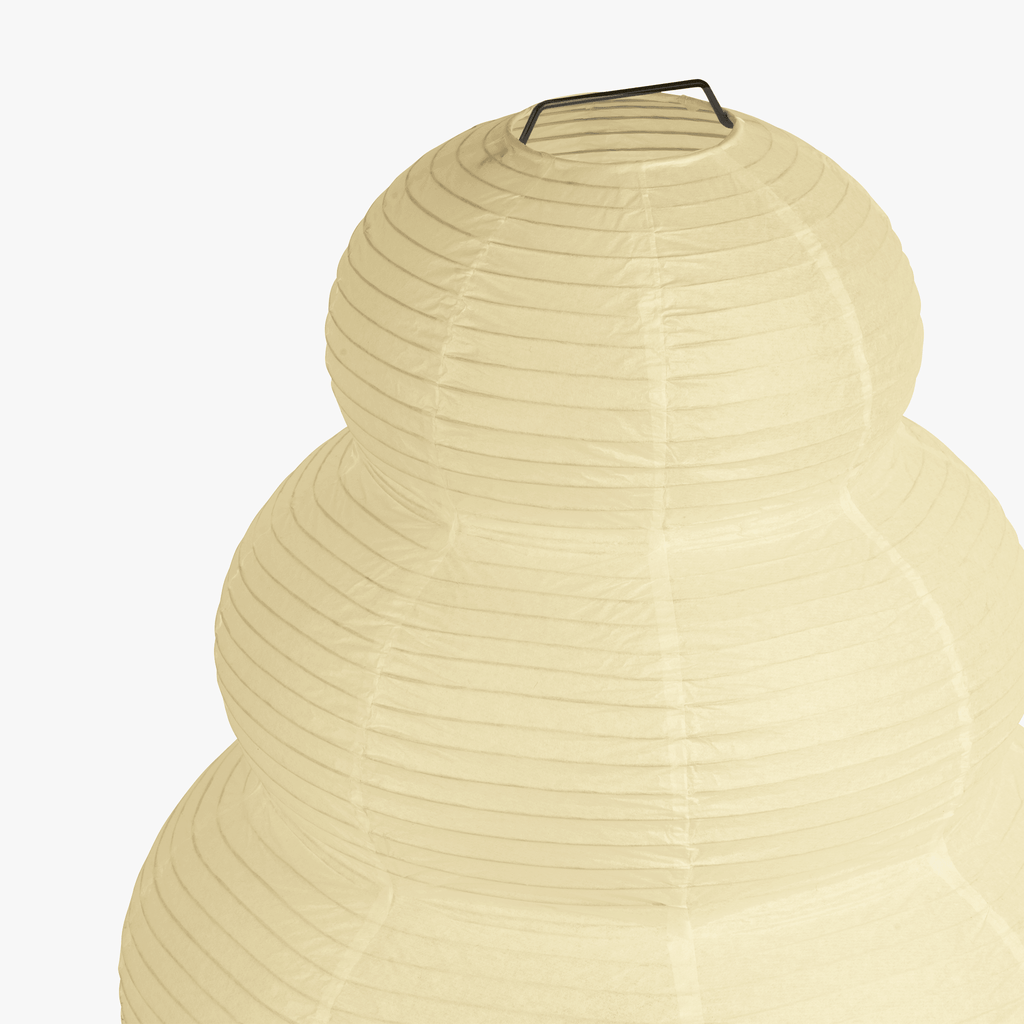 Akari | Lampada da terra in carta di riso giapponese fatta a mano con luce ambientale soffusa