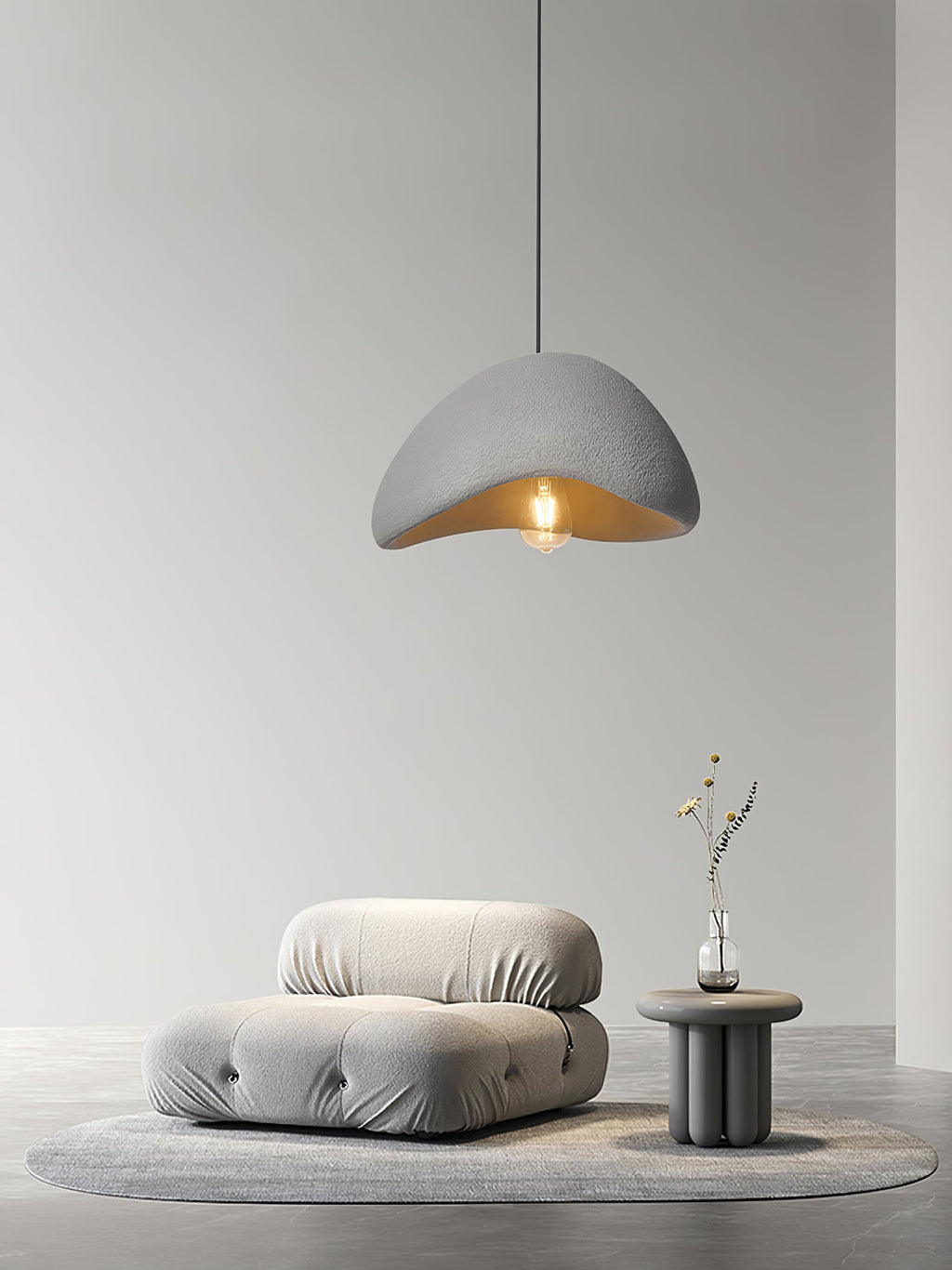 Lampada a sospensione Wabi-Sabi Cocoon, Stile A
