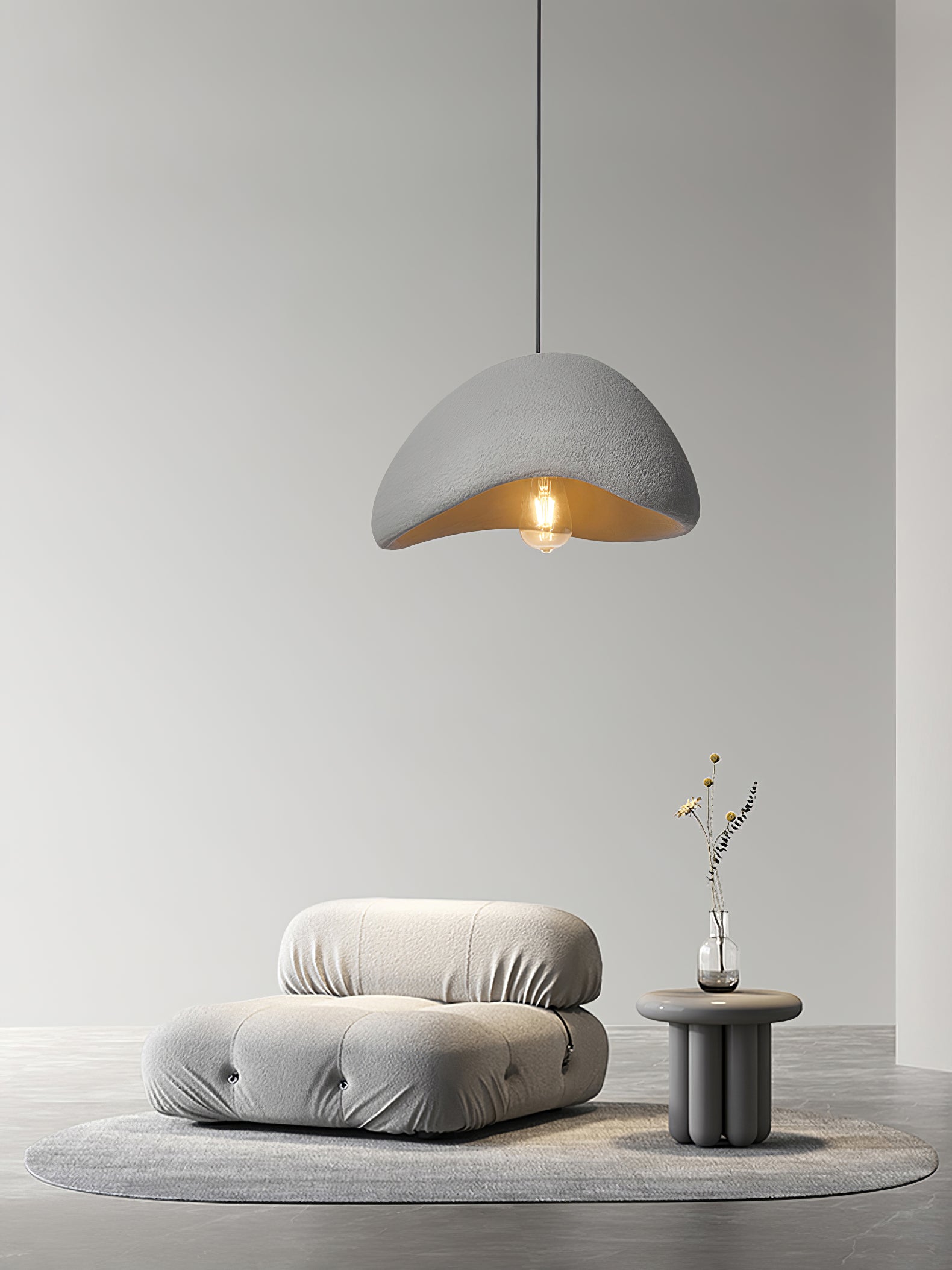 Lampada a sospensione Wabi-Sabi Cocoon, Stile A