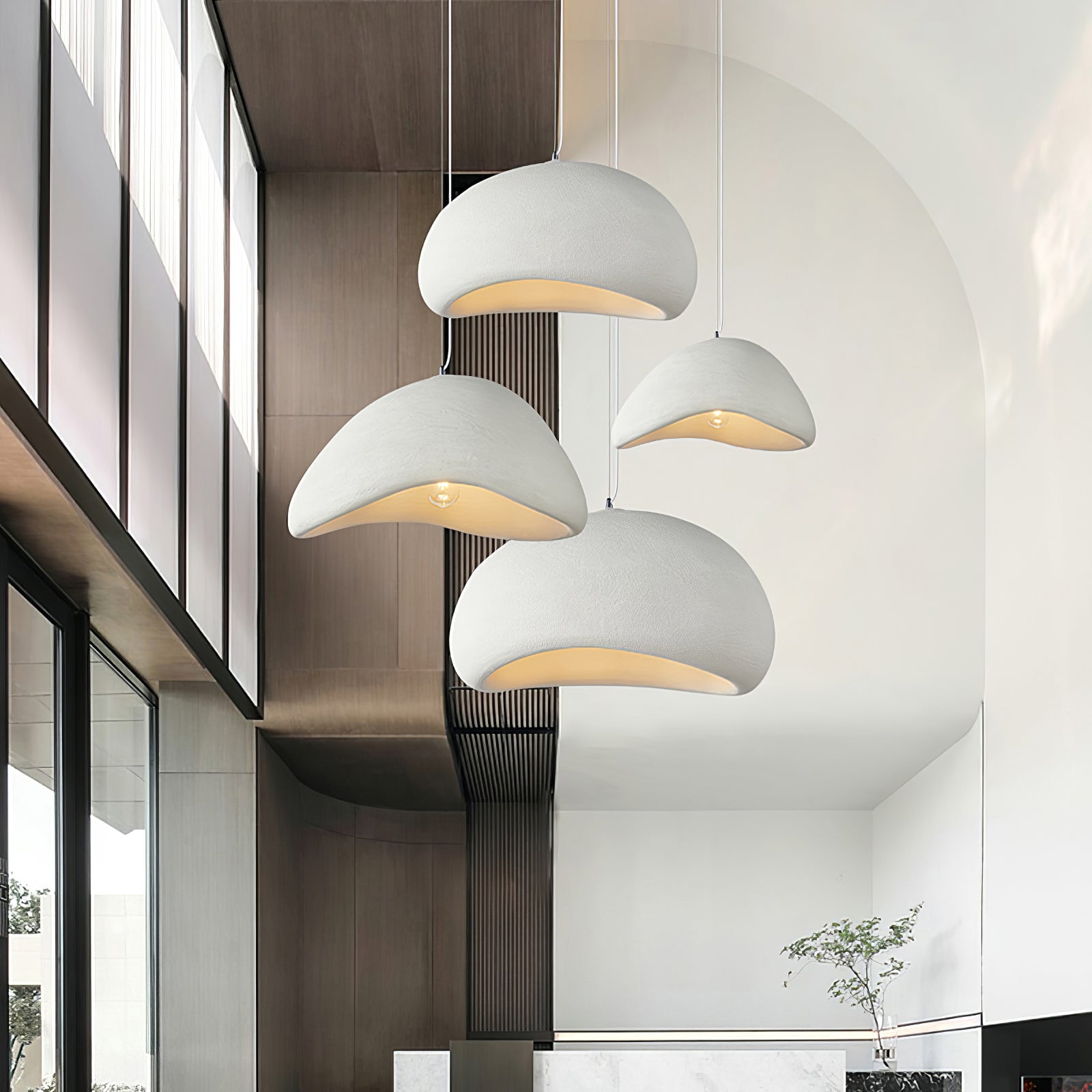 Lampada a sospensione Wabi-Sabi Cocoon, Stile A