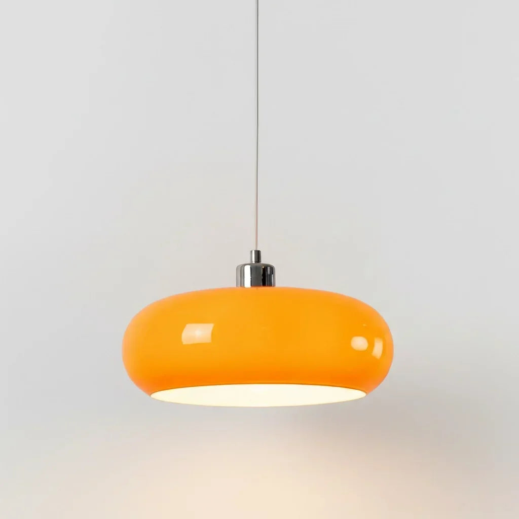 Aurevina | Lampada a sospensione in vetro Bauhaus con paralume in vetro soffiato