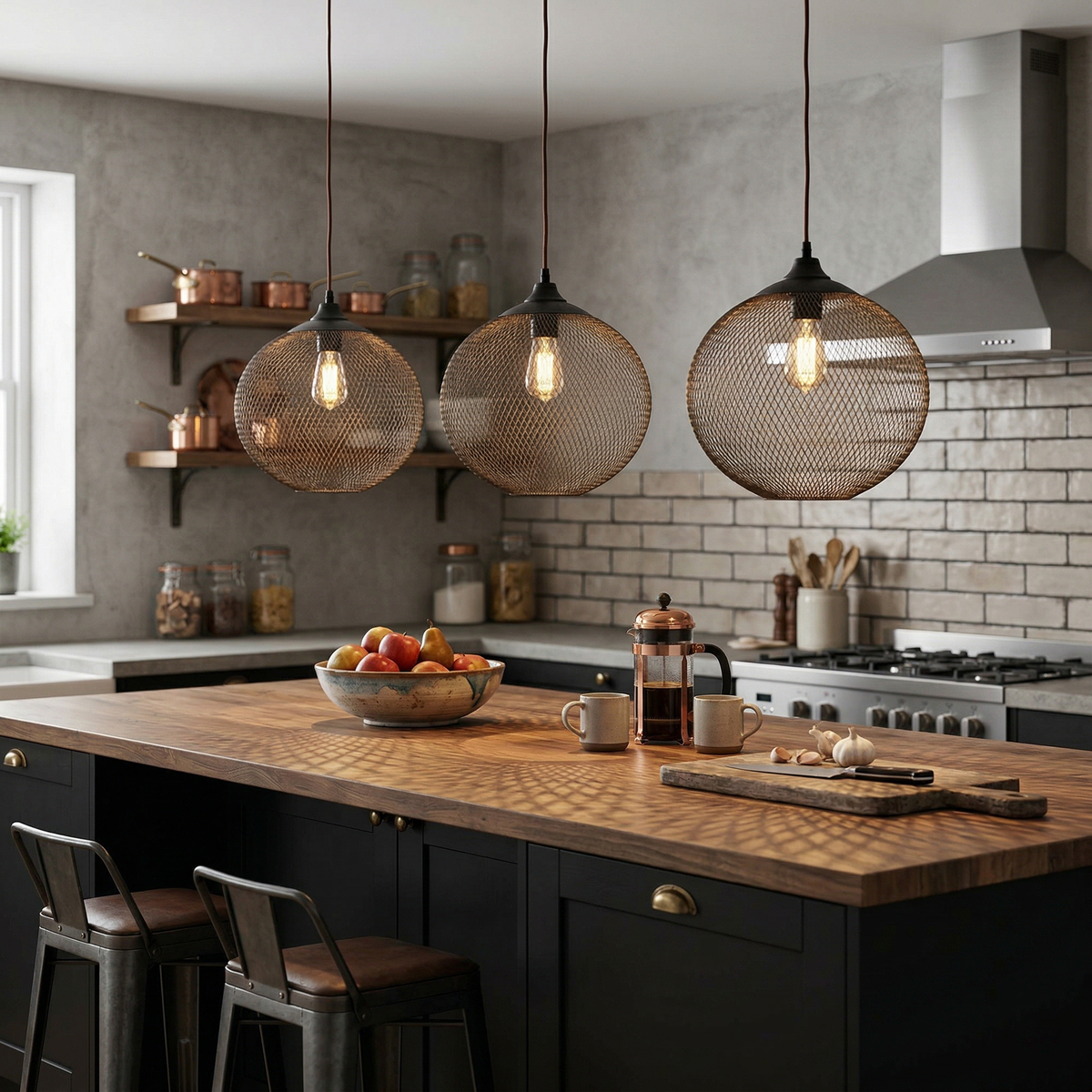 Lampada a sospensione Lanister Mesh