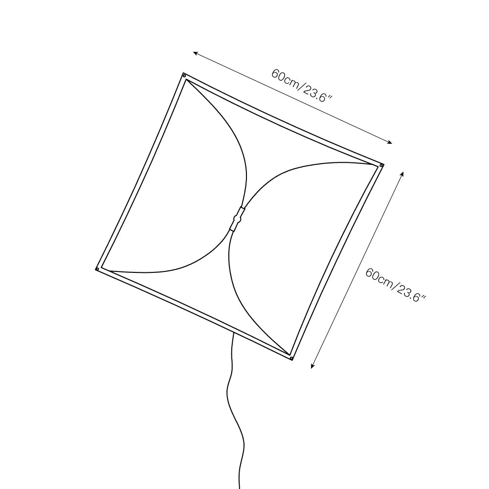 Lampada da Parete Plug-in in Carta DuPont