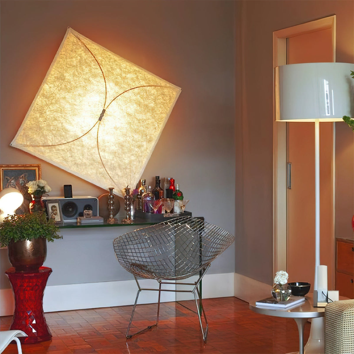 Lampada da Parete Plug-in in Carta DuPont