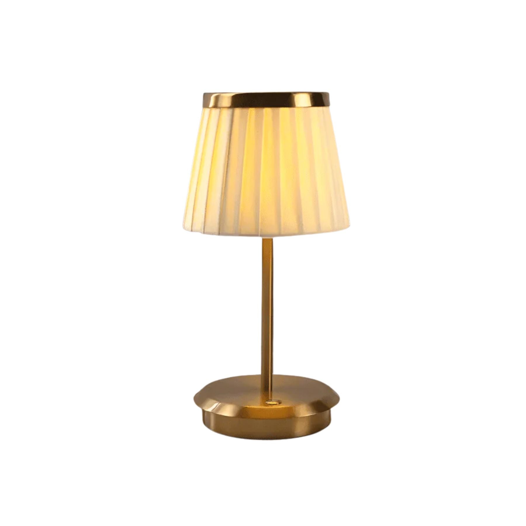 Lampada da tavolo classica – Ottone – Beige – 30×50 cm – Dimmerabile
