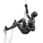 Scultura Arrampicatore – Plastica/Metallo – Neutro – Unica Decorazione da Parete