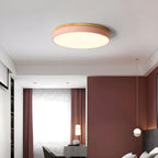 Lampada da soffitto Klingelige – Legno e acrilico – Verde – Ø40 cm – Moderna lampada LED da soffitto per soggiorno