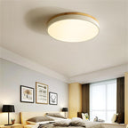 Lampada da soffitto Klingelige – Legno e acrilico – Verde – Ø40 cm – Moderna lampada LED da soffitto per soggiorno