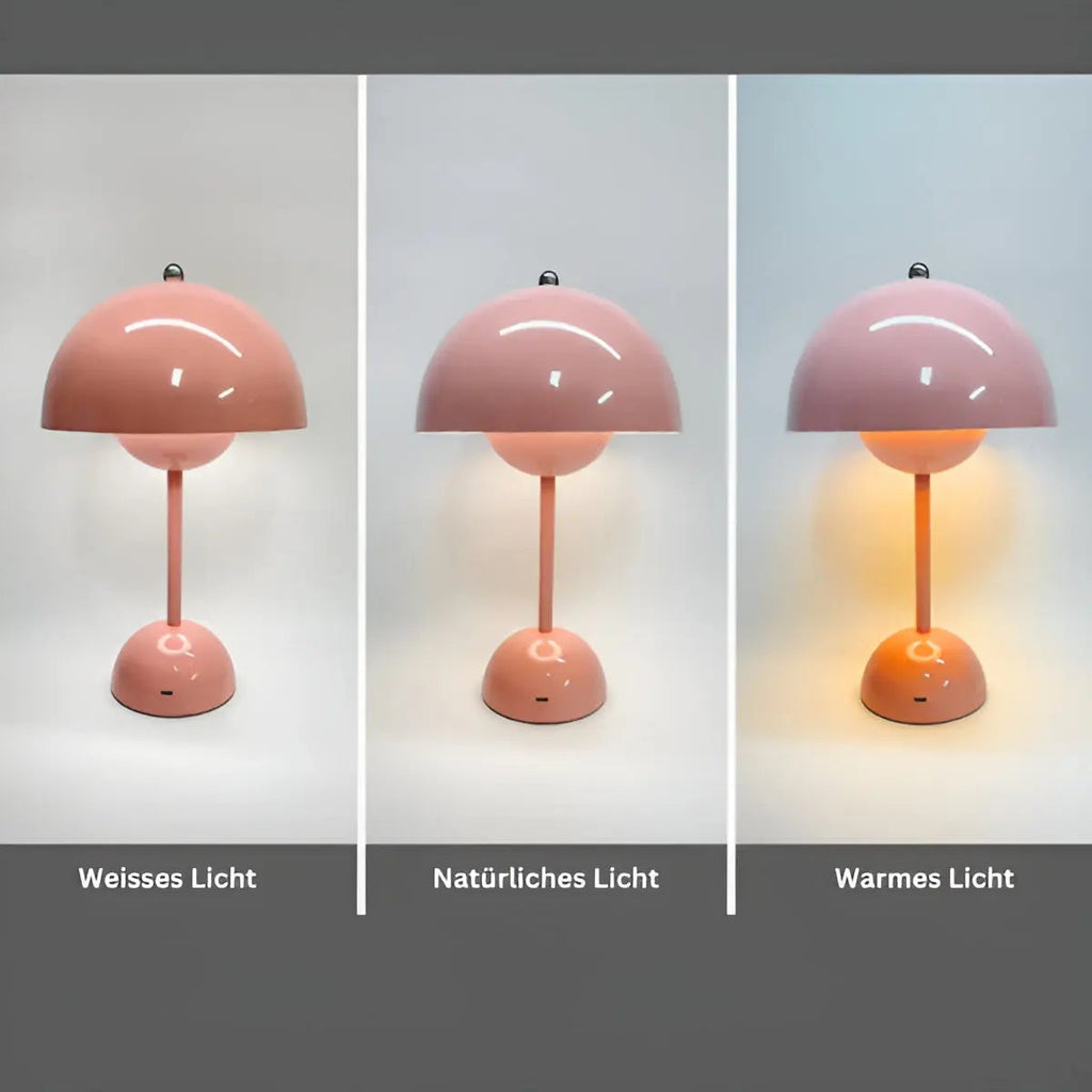 NordicNest Lampada da Tavolo Scandinava | Dimmerabile, Moderna & Lampada da Notte
