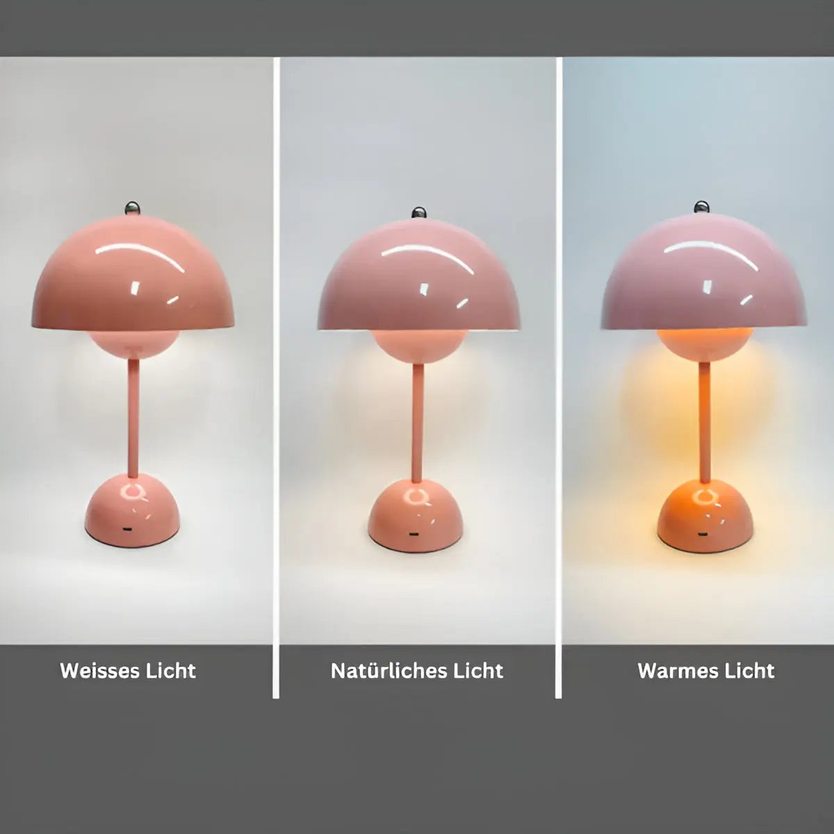 NordicNest Lampada da Tavolo Scandinava | Dimmerabile, Moderna & Lampada da Notte