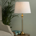 Lampada da tavolo a candeliere in vetro Laura Ashley Winston Ottone Antico
