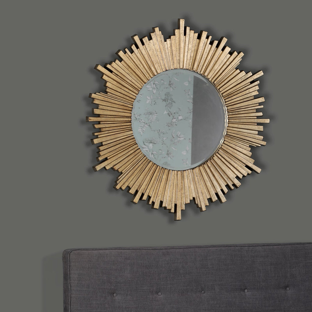 Specchio Rotondo Lovell Champagne 99cm di Laura Ashley
