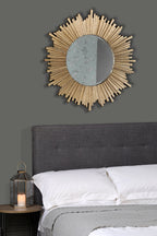 Specchio Rotondo Lovell Champagne 99cm di Laura Ashley