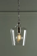 Laura Ashley Ockley Pendant Cromo Lucido & Vetro
