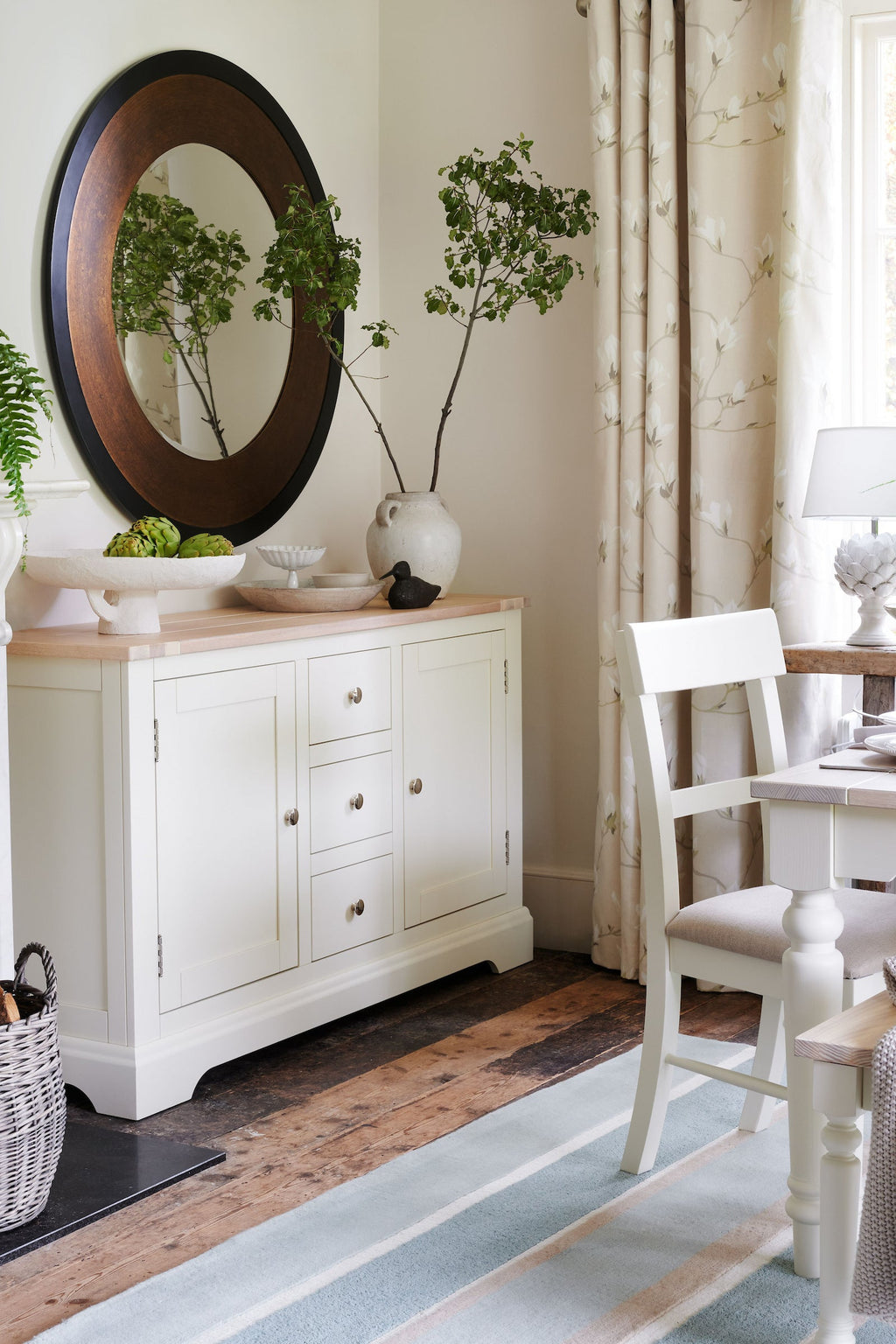 Specchio Rotondo Laura Ashley Cara 110cm