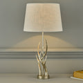 Base della lampada da tavolo Laura Ashley Mulroy Champagne con corna