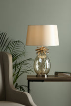 Lampada da tavolo grande Laura Ashley Ananas Champagne