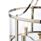 Laura Ashley Harrington 5 Luce Pendente Nichel Lucido