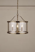 Laura Ashley Harrington Lampadario a 3 Luci Ottone Antico