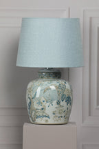 Lampada da Tavolo in Ceramica Laura Ashley Elizabeth con Base a Stampa di Uccelli