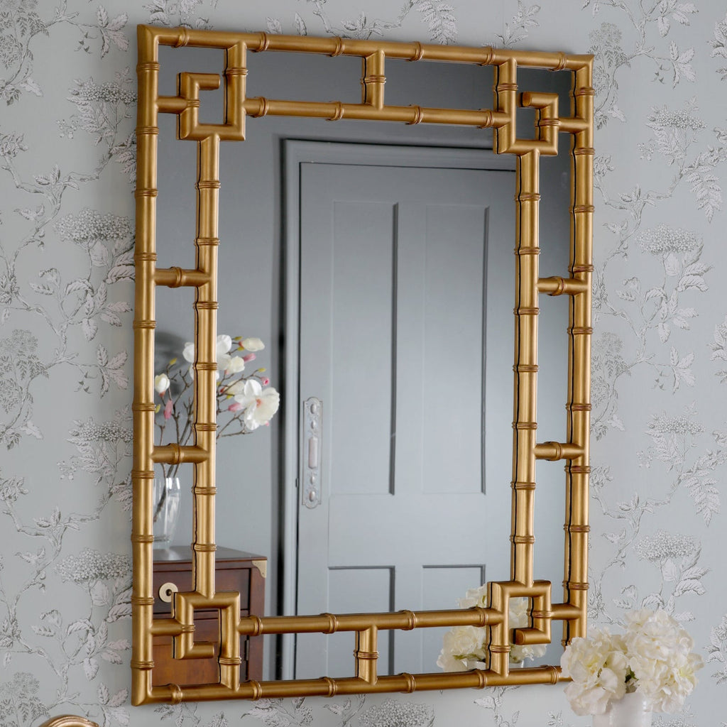 Specchio rettangolare effetto bambù Laura Ashley Shawford