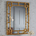 Specchio rettangolare effetto bambù Laura Ashley Shawford