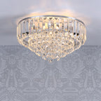 Laura Ashley Vienna 3 Luci Flush Cristallo e Cromo Lucido