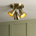 Laura Ashley Rufus 3lt Round Plate Spotlight Ottone Antico