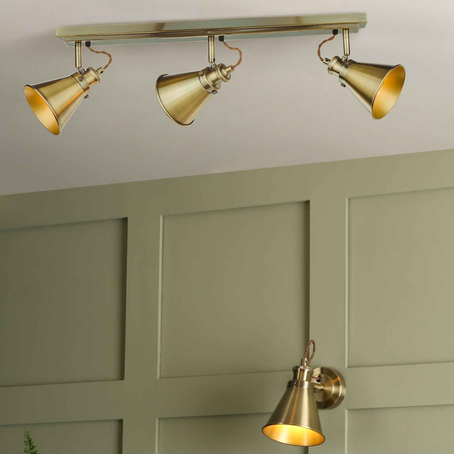 Laura Ashley Rufus 3lt Spotlight Bar Ottone Antico