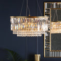 Laura Ashley Rhosill 4 Luci Grande Lampadario Ottone Antico Opaco