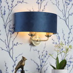 Applique Laura Ashley Sorrento Ottone Antico & Velluto Blu