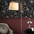 Lampada da Terra Laura Ashley Hemsley Ottone Antico e Paralume Avorio