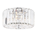 Laura Ashley Fernhurst Piccolo Flush 3 Luce Cristallo e Cromo Lucido