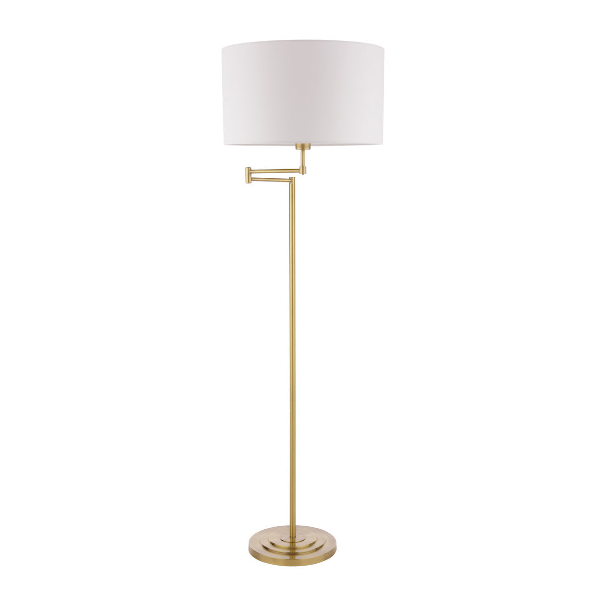 Lampada da terra Laura Ashley Marlowe Ottone Antico Con Paralume